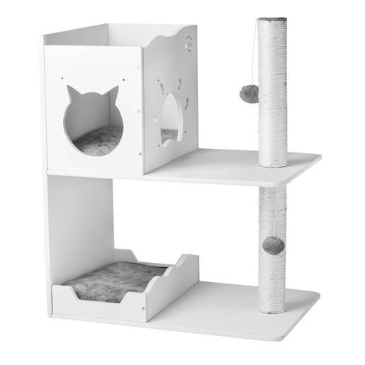 arbre a chat design blanc